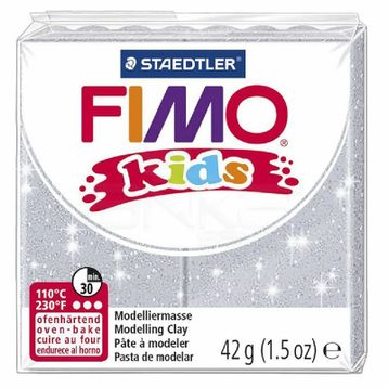 Fimo Kids No:812 Yaldızlı Gri 42 gr Polimer Kil