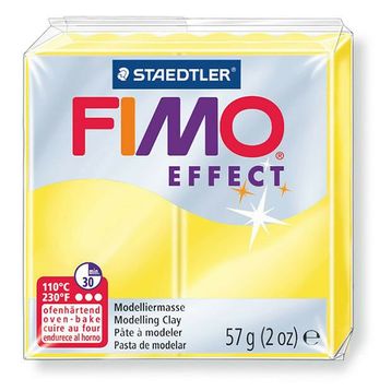 Fimo Yellow Jaune Effect 57 GR Polimer Kil