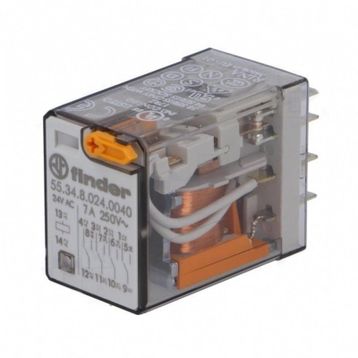Finder 55.34.8.024.0040 4CO 10A 24V AC Minyatür Genel Amaçlı Röle
