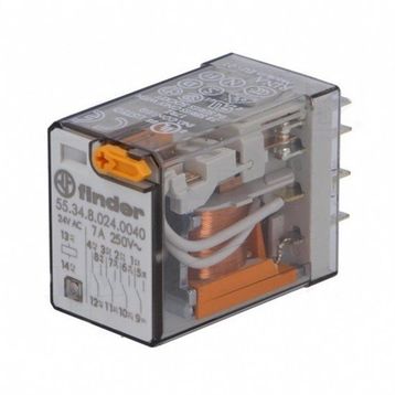 Finder 55.34.8.024.0040 4CO 10A 24V AC Minyatür Genel Amaçlı Röle