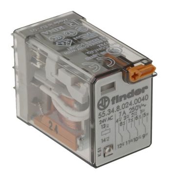 Finder 55.34.8.024.0040 4CO 10A 24V AC Minyatür Genel Amaçlı Röle