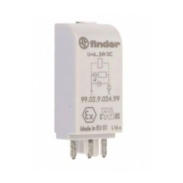 Finder 99.02.9.024.99 Yeşil Led Diyod 6 24V DC Modül
