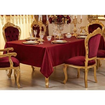 Finezza 140x200 cm Kristal Monoray Kumaş Bordo Dikdörtgen Masa Örtüsü - 1035