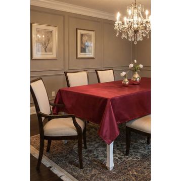 Finezza 140x200 cm Kristal Monoray Kumaş Bordo Dikdörtgen Masa Örtüsü - 1035