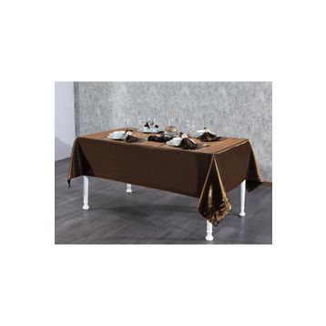 Finezza 160x220 cm 17 Parça 8 Kişilik Kristal Monoray KumaşKahve Sofra Takımı