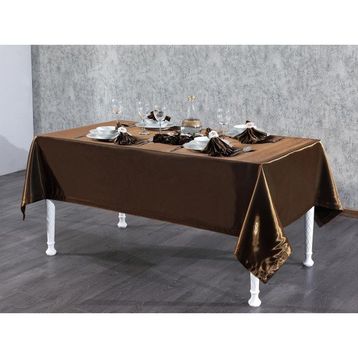 Finezza 160x220 cm 17 Parça 8 Kişilik Kristal Monoray KumaşKahve Sofra Takımı