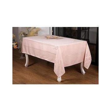 Finezza 160x320 cm Mona Lüx Jakar Bambu Kumaş Pudra Masa Örtüsü
