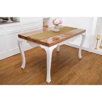 Finezza 40x140 cm Linen Baskılı Pamuk Keten Haki Runner