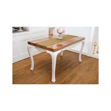 Finezza 40x140 cm Linen Baskılı Pamuk Keten Haki Runner