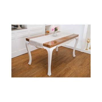 Finezza 45x150 cm Iris Jakar Polyester Kumaş Bej Runner