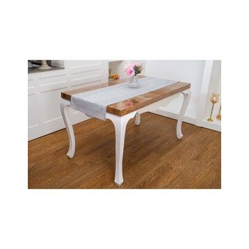 Finezza 45x150 cm Lola Jakar Polyester Kumaş Gri Runner
