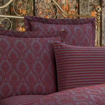 Finezza 60x80 cm 2'li Monaco Bambu Jakar Kumaş Bordo Oksford Yastık Kılıfı