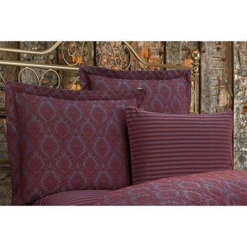 Finezza 60x80 cm 2'li Monaco Bambu Jakar Kumaş Bordo Oksford Yastık Kılıfı