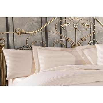 Finezza 60x80 cm Bella Bambu Jakar Kumaş Krem 2'li Oksford Yastık Kılıfı