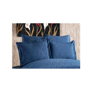 Finezza 60x80 cm Monaco Bambu Jakar Kumaş Indigo 2'li Oksford Yastık Kılıfı