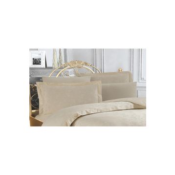 Finezza 60x80 cm Rita Bambu Jakar Kumaş Bej 2'li Oksford Yastık Kılıfı
