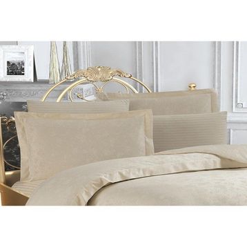 Finezza 60x80 cm Rita Bambu Jakar Kumaş Bej 2'li Oksford Yastık Kılıfı