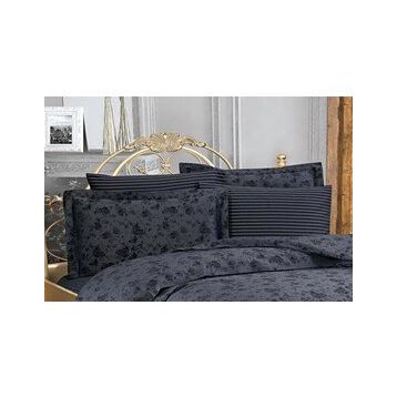 Finezza 60x80 cm Rita Bambu Jakar Kumaş Füme 2'li Oksford Yastık Kılıfı