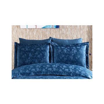Finezza 60x80 cm Rita Bambu Jakar Kumaş Indigo 2'li Oksford Yastık Kılıfı