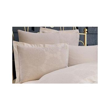 Finezza 60x80 cm Tiara Bambu Jakar Kumaş Krem 2'li Oksford Yastık Kılıfı