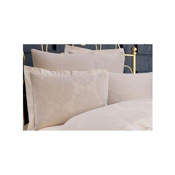 Finezza 60x80 cm Tiara Bambu Jakar Kumaş Krem 2'li Oksford Yastık Kılıfı