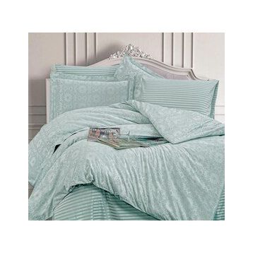 Finezza Jardin Bambu Jakar Kumaş Mint İkili Oksford 60x80 cm Yastık Kılıfı