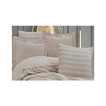 Finezza Rita Bambu Jakar Kumaş Krem ikili Oksford 60x80 cm Yastık Kılıfı