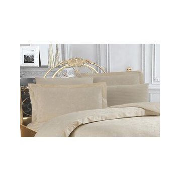 Finezza Rita Bambu Jakar Kumaş Krem ikili Oksford 60x80 cm Yastık Kılıfı