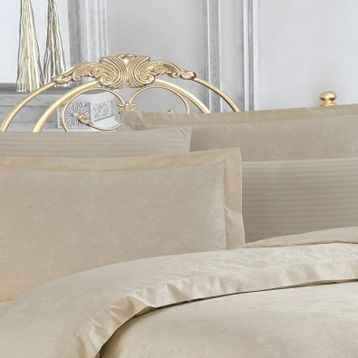 Finezza Rita Bambu Jakar Kumaş Krem ikili Oksford 60x80 cm Yastık Kılıfı