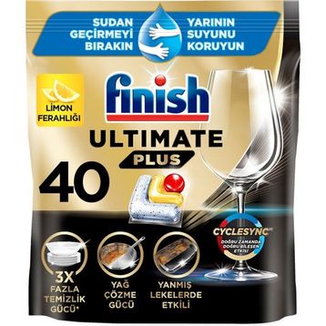 Finish 488 gr Ultimate Plus Limon 40 Tablet (5 adet)