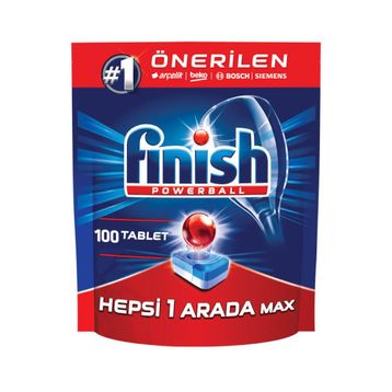 Finish Hepsi Bir Arada Max 100 Adet Bulaşık Makinesi Tableti