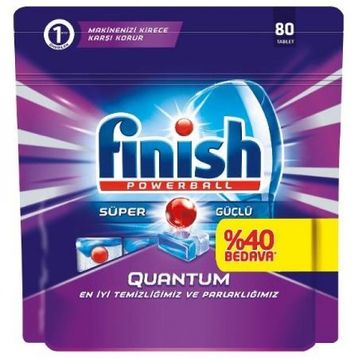 Finish Quantum Tablet 80'li Bulaşık Makinesi Deterjanı