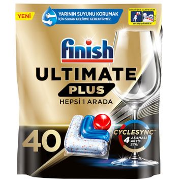 Finish Ultimate Plus Hepsi Bir Arada 40'li Bulaşık Makinesi Tableti