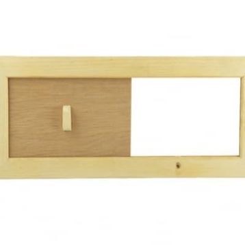 Fintech Sauna Ahşap Havalandırma Klapeli Menfezi