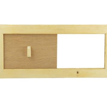 Fintech Sauna Ahşap Havalandırma Klapeli Menfezi