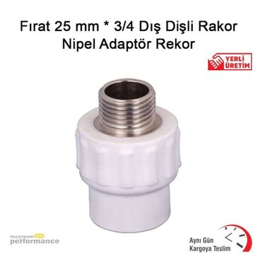 Fırat 25 mm 3/4 Dış Dişli Rakor Nipel Adaptör Rekor