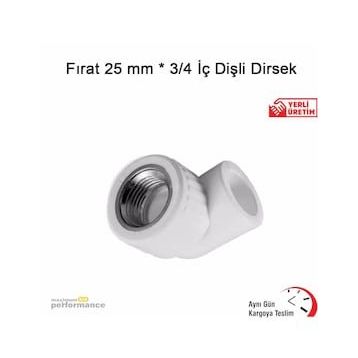 Fırat 25 mm 3/4 İç Dişli Dirsek