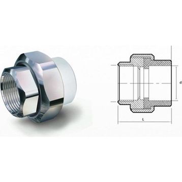 Fırat 25 mm 3/4 İç Dişli Oynar Başlı Rakor Rekor