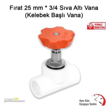 Fırat 25 mm 3/4 Sıva Altı Kelebek Başlı Vana