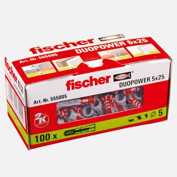 Fıscher Duopower 100 Adet 5x25 Dübel