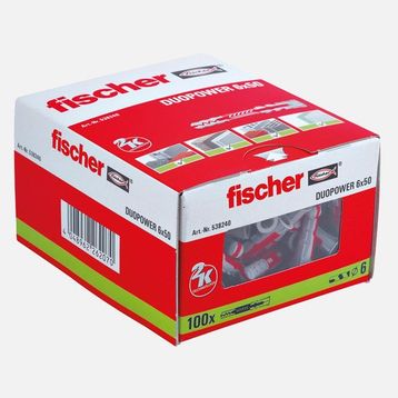 Fıscher Duopower 100 Adet 6x50 Dübel