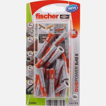 Fıscher Duopower 8x40 K NV 18 Dübel