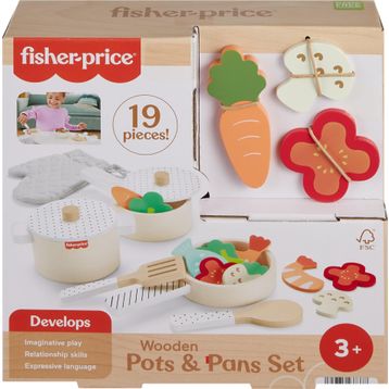 Fisher Price HXT83 19 Parçalı Ahşap Mutfak Seti