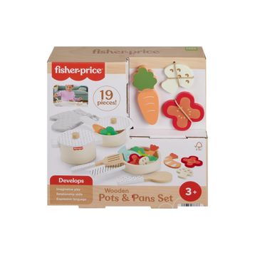 Fisher Price HXT83 19 Parçalı Ahşap Mutfak Seti