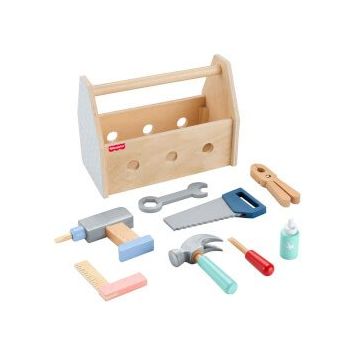 Fisher Price HYG50 Ahşap Tamir Kutusu Seti