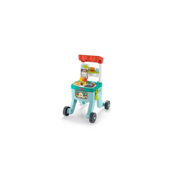 Fisher-Price JLM95 4'ü 1 Arada Işıklı Eğlen Öğren Alışveriş Sepeti Yürüteç