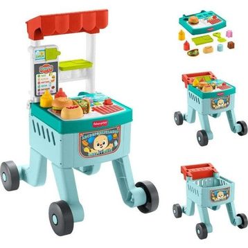 Fisher-Price JLM95 4'ü 1 Arada Işıklı Eğlen Öğren Alışveriş Sepeti Yürüteç