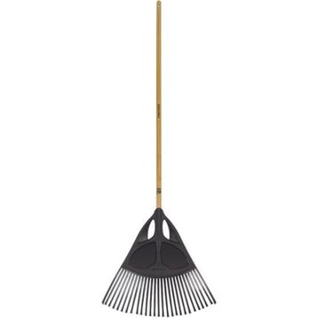 Fiskars 1001584 Solid Ahşap Saplı Yaprak Süpürgesi