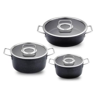 Fissler Adamant Cam Kapak 6 Parça Tencere Seti