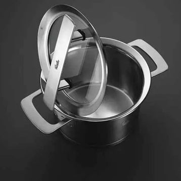 Fissler Phi Collection Cam Kapak Gümüş 8 Parça Tencere Seti